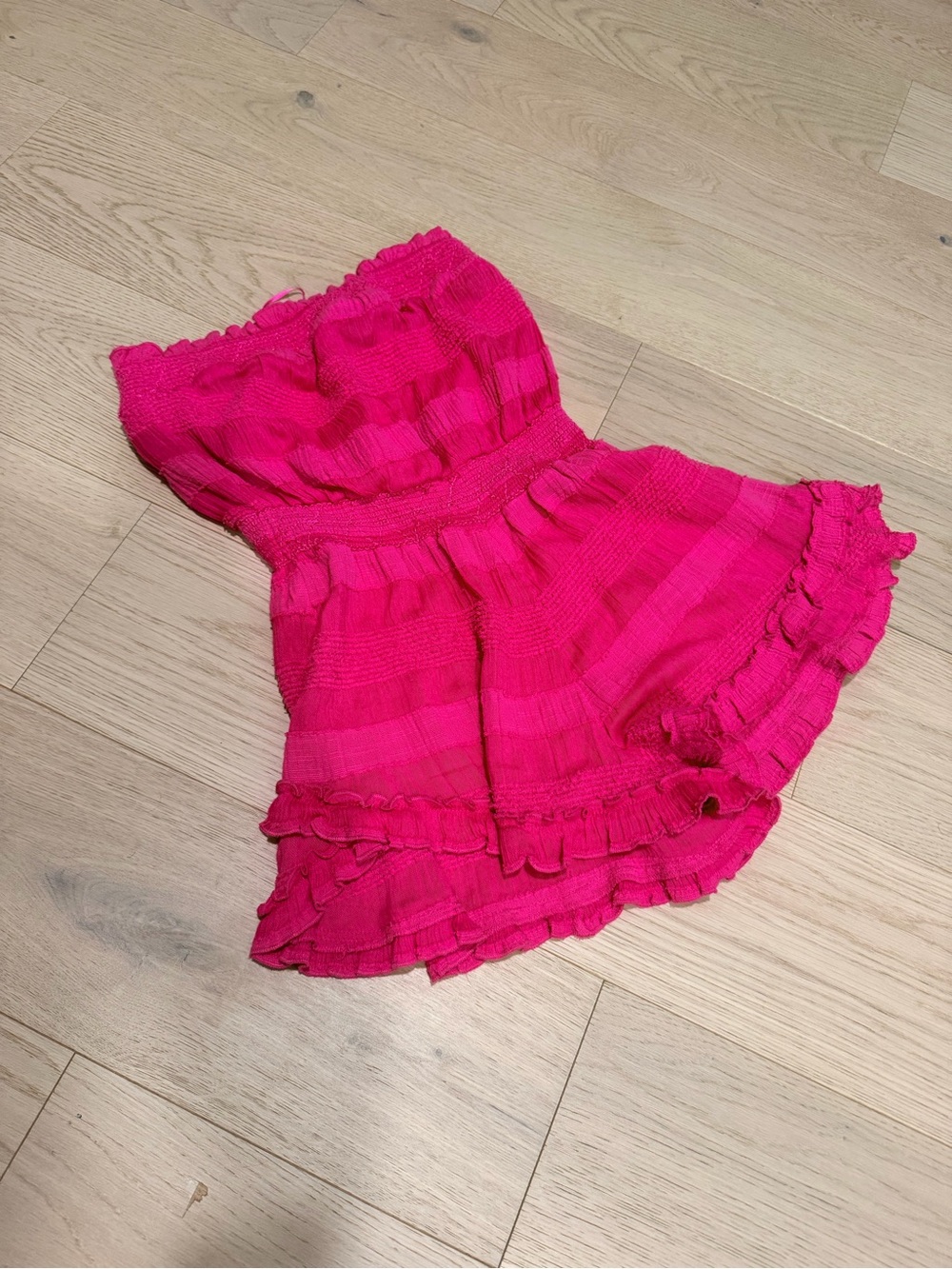 Urban Outfitters Hot Pink Strapless Romper